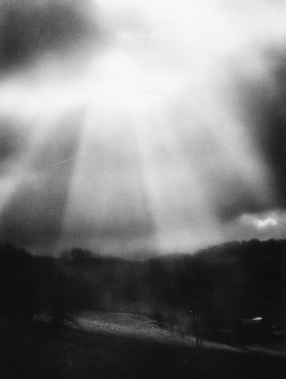 Cloudy Sunbeams, 2025. Pigment print, 24 × 30 cm