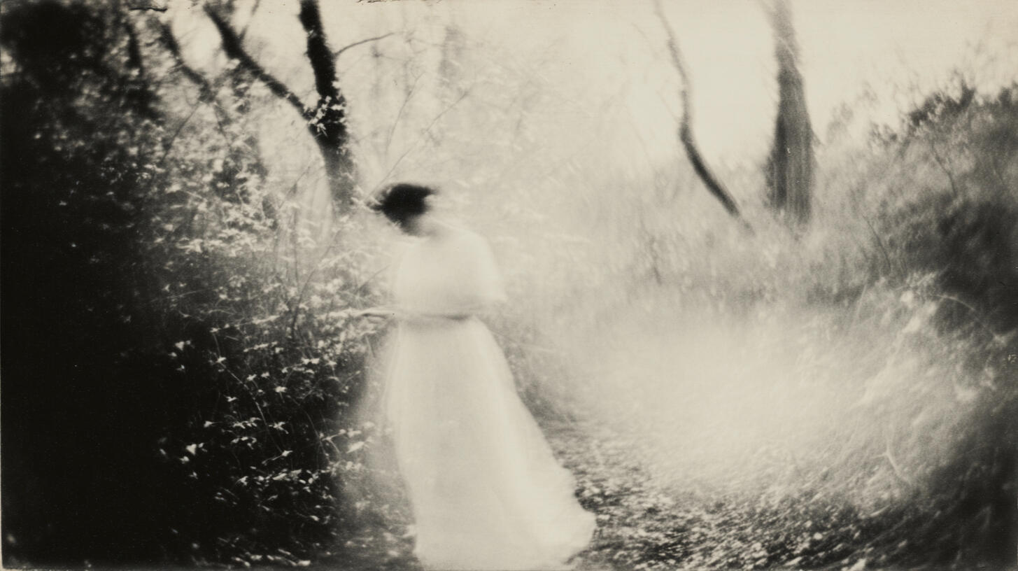 Woman in Forest, 2025. Pigment print, 30 × 40 cm