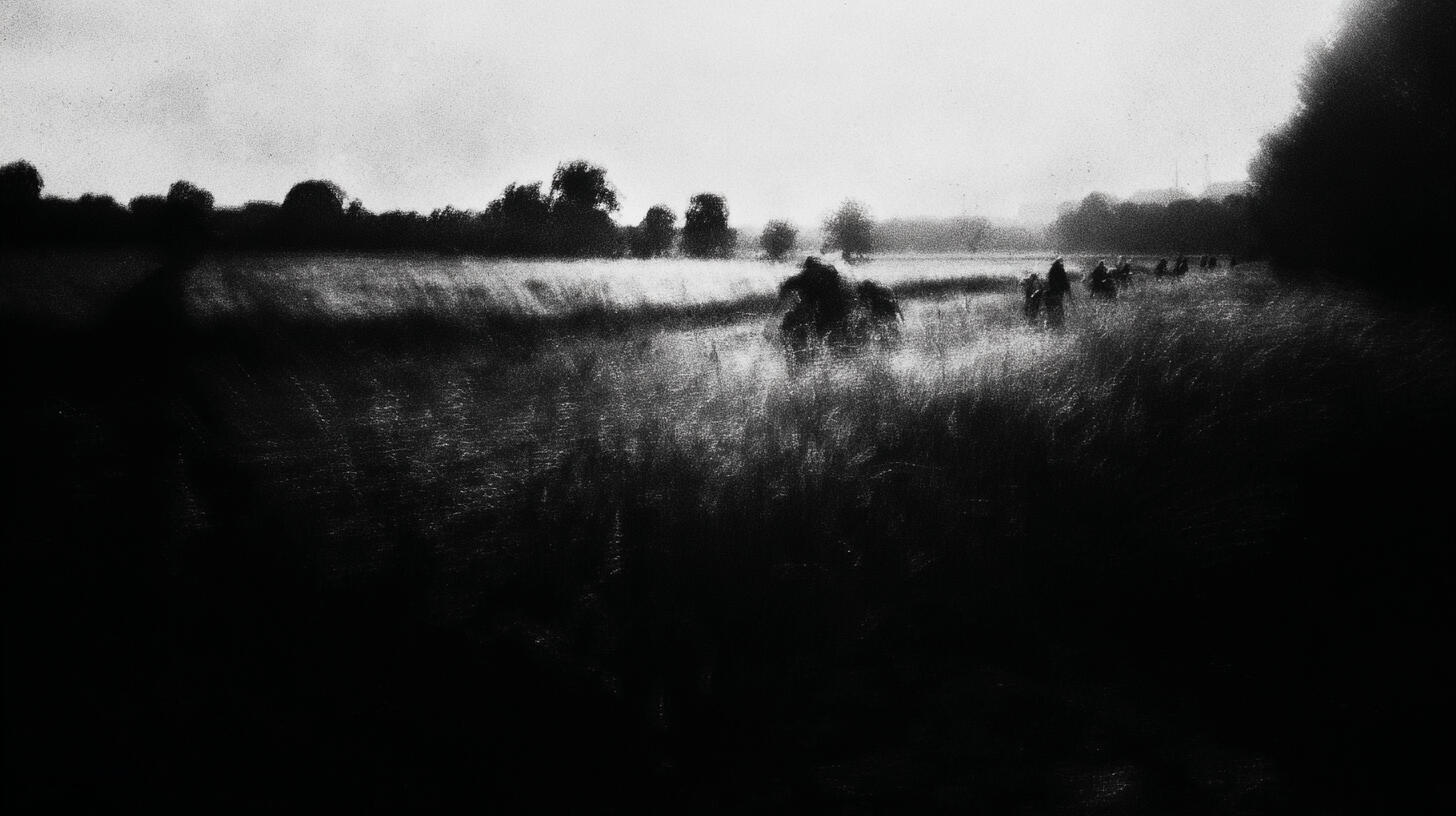 Farmers Working in a Field, 2025. Pigment print, 30 × 40 cm