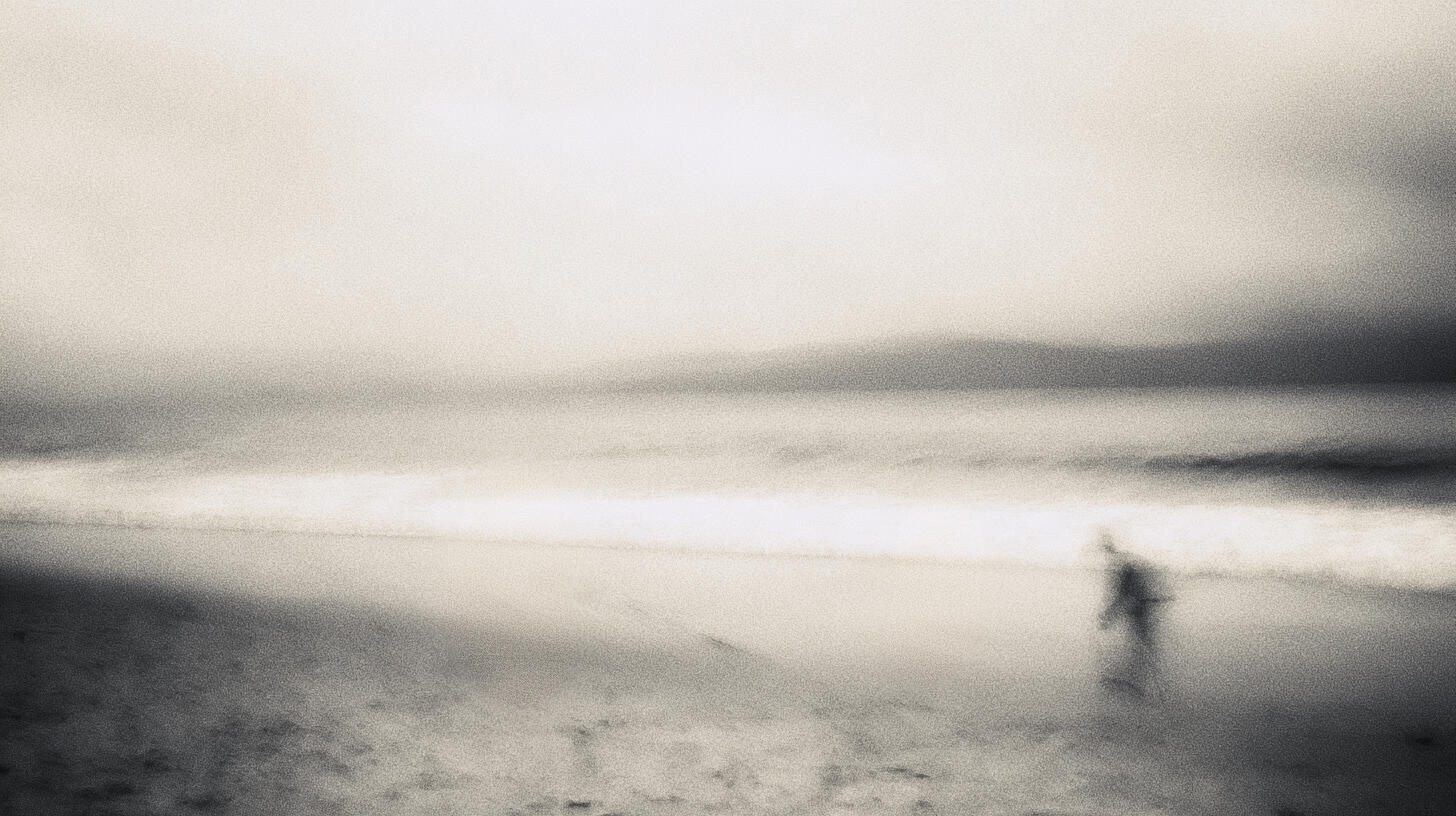 Figure on Shore, 2025. Pigment print, 30 × 40 cm