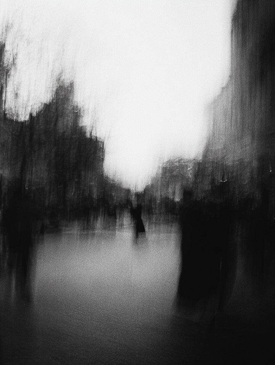 Street Figures, 2025. Pigment print, 24 × 30 cm