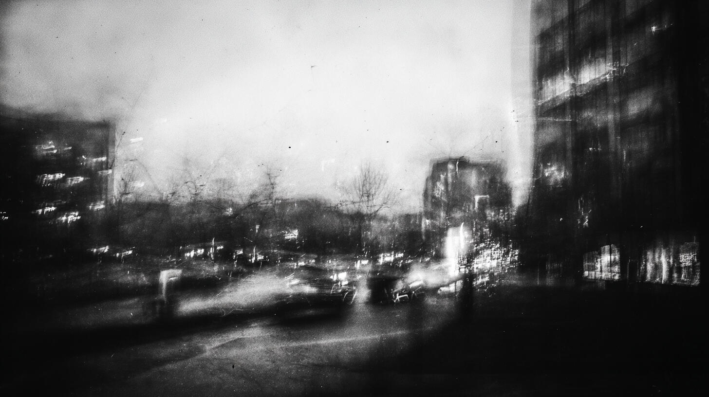 Blurry Cityscape, 2025. Pigment print, 30 × 40 cm